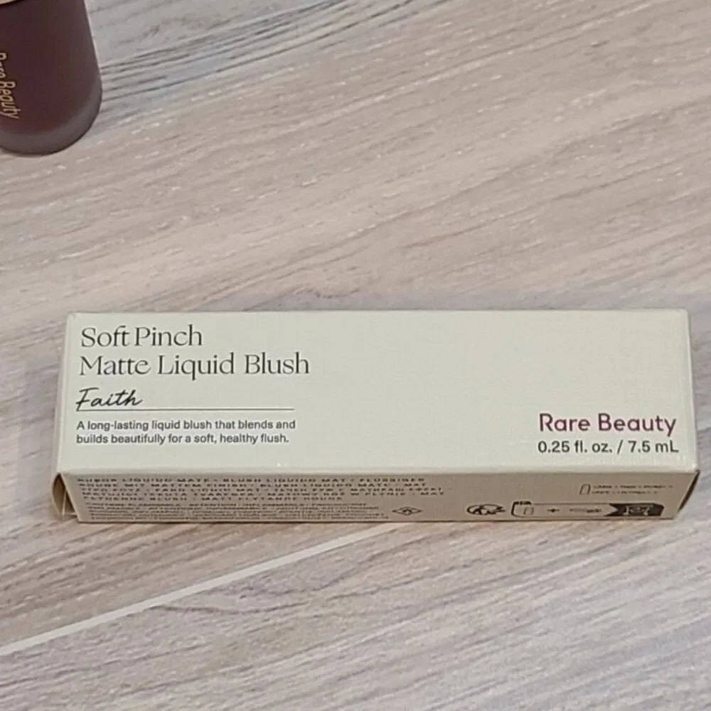 Rare Beauty Soft Pinch Matte Liquid Blush Faith Deep Berry Red .25 oz 7.5ml New